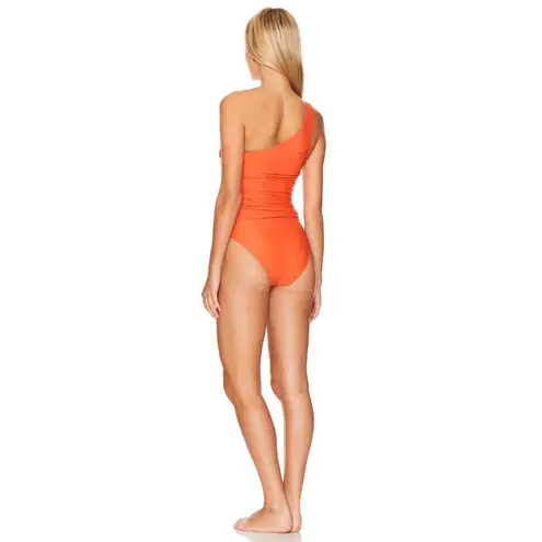 JONATHAN SIMKHAI Huntley One Piece Swimsuit in Flame Medium Womens Swimsuit Orange - Image 2
