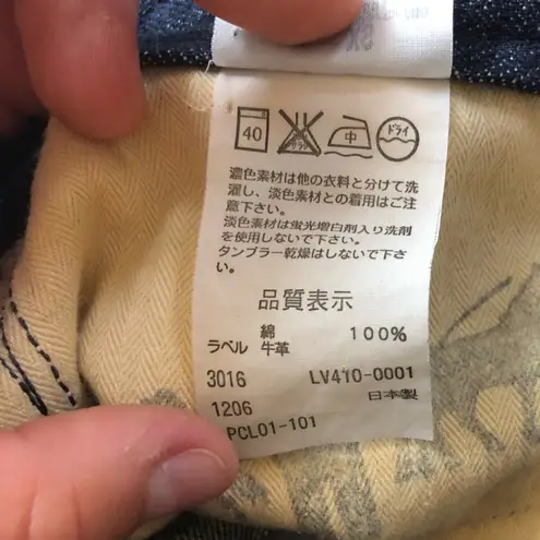 Levi’s Lady Style Blue Denim Suspender Skirt Size XS