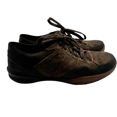Merrell Albany Lace Trail Walking Shoes Women's 7 Espresso Brown Suede Sneakers