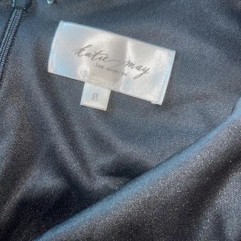 Katie May NEW Ringleader black halter deep v neck line knee length Dress Size S