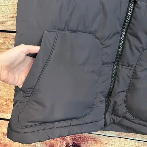 Alp N Rock ANR Womens Uno Vest Large Full Zip Insulated Puffer Hooded Gray