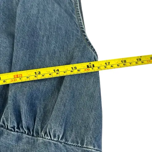 frame denim Frame Women’s Asymmetric Denim Eugenia Midi Dress Blue S New