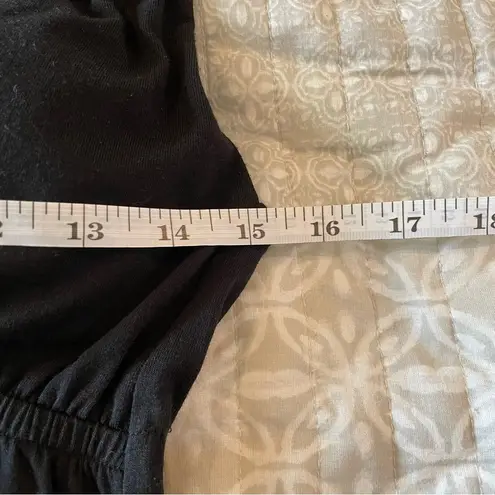 Allison Brittney Black White Lace Crochet Back V-Neck Maxi Dress Small