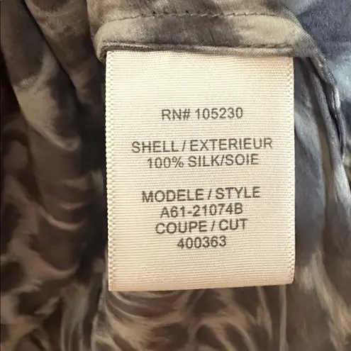 Joie  silk animal print Racerback tank top Size Small