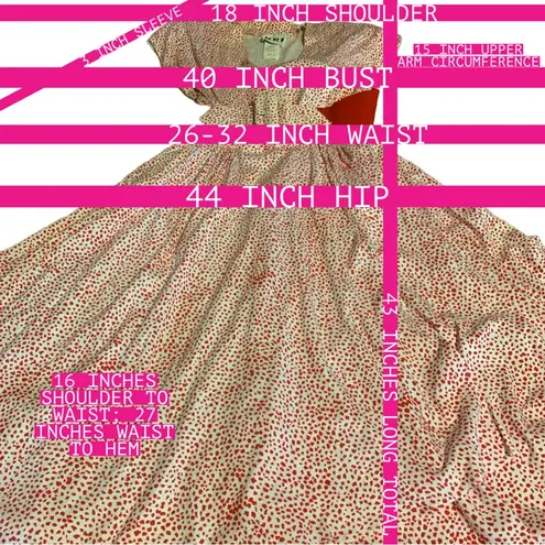 VINTAGE 1980'S NR I RED & WHITE JERSEY KNIT WRAP DRESS WITH MATCHING BELT (8)