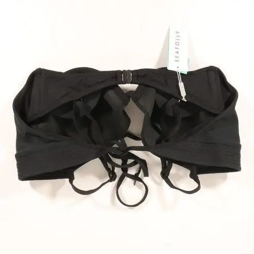Seafolly NWT Quilted Wrap Front Booster Bikini Top US Size 10