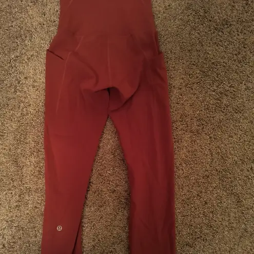 Lululemon  Wunder Train HR  With Pockets Sz 4, 25” Cayenne - Image 7