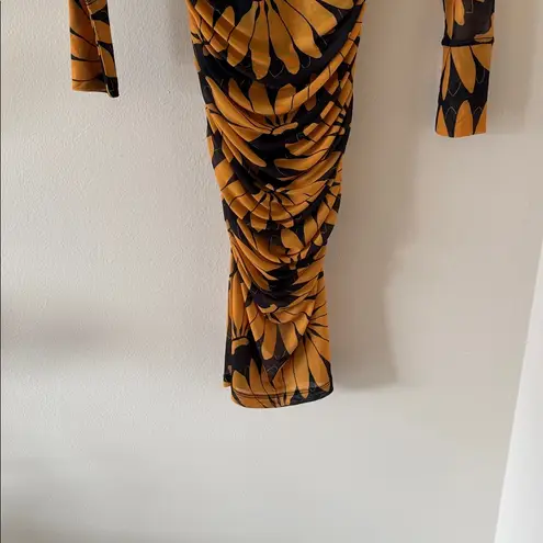 Farm Rio Yellow Copabanana Tulle Midi Dress, Size XXSMALL, $285