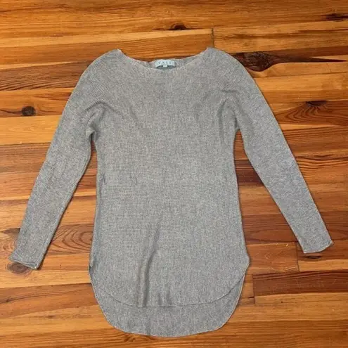 Joan Vass Soft Gray Knit Cashmere Blend Pullover Sweater Womens Size Small - Image 4