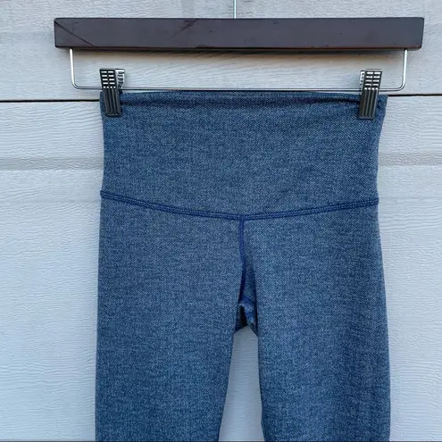 DYI Women’s Leggings Blue Herringbone Full Length Small