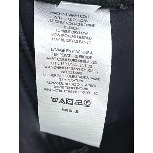 Free People  Black Skinny Jeans Womens 26 Ripped Patch Knees Grunge Hipster Y2K