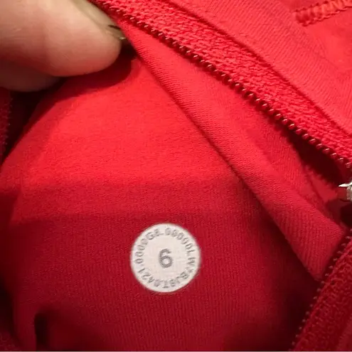 Lululemon  Hotty Hot Low-Rise Lined Shorts 4” Red Swift Fabric Size 6 Running - Image 4