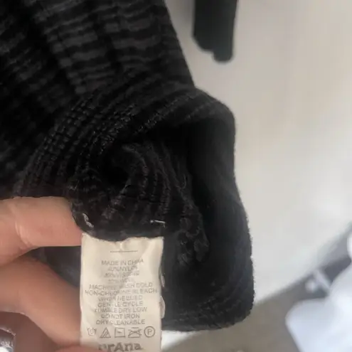 prAna Women's XS Black Knit Cowl Neck Wool Viscose Blend Sweater Mini Dress