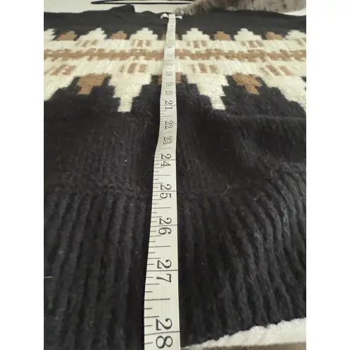 Old Navy  Southwest Aztec Knit Sweater Black Brown Cream Geometric Rustic Boho XL thumbnail 3