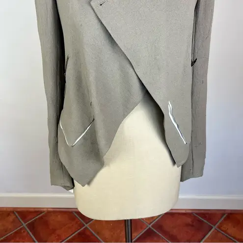 Helmut Lang Grey Asymmetrical Jacket
