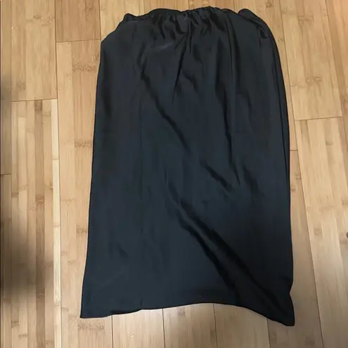Old Navy  Black Satin Maxi Skirt