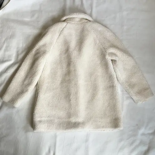 Sézane NWT ISÉE COAT White WOOL soft SZ42 us10 bust44