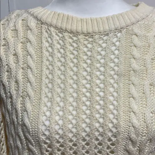 Bethany Mota Open back Cable knit sweater