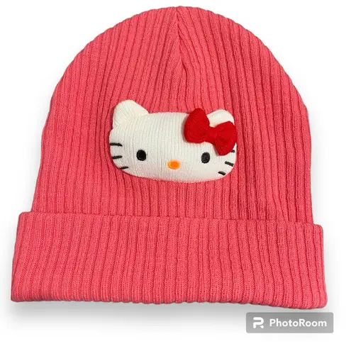 Her Universe Sanrio Hello Kitty Plush Peek-a-Boo Cuff Beanie