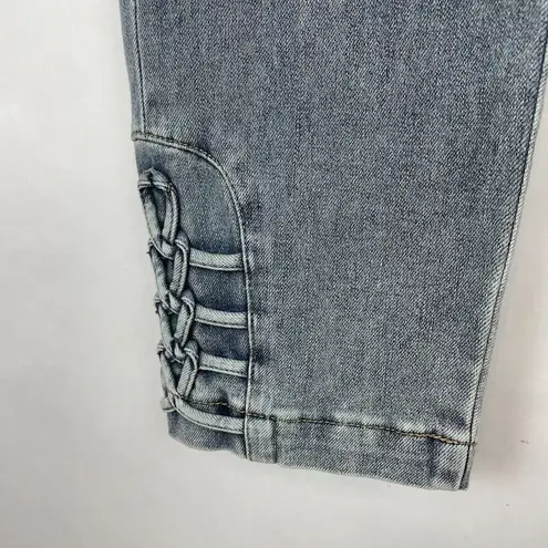 Soft Surroundings size Medium The Ultimate Braided Knot Jeans pull on stretch