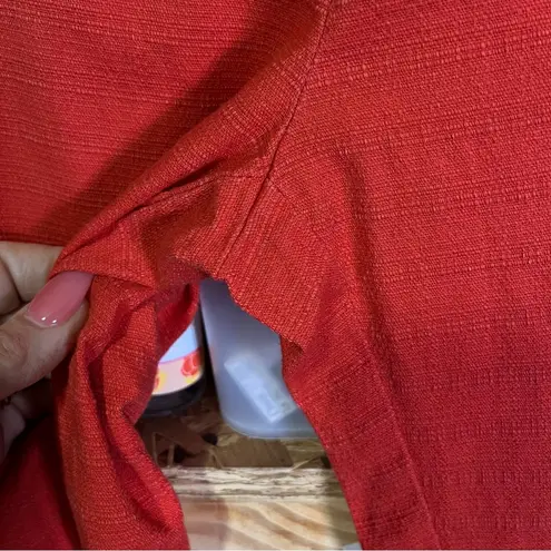 Cartonnier Anthropologie Charlie Crop Flare Pants Hot Orange Casual Mid Rise Orange Size 8