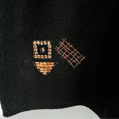 Chico's Chico’s Beaded Embroidered 100% Wool Full Zip Jacket Womens 0 Sequin Embellished