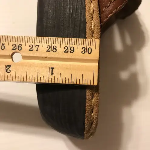 Cliffs Carnation comfort brown slip on sandals women size 9M