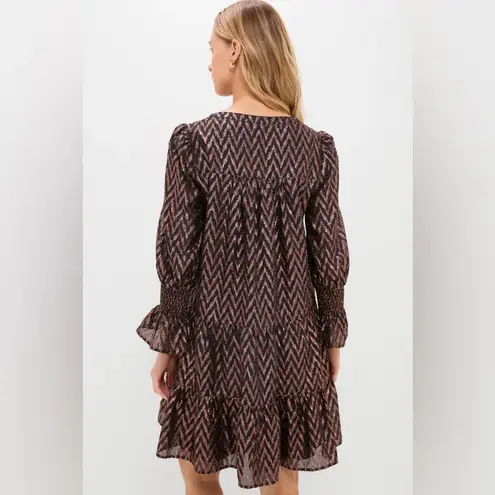 NWT Pomander Place Metallic Ikat Kenzo Dress XXL Black