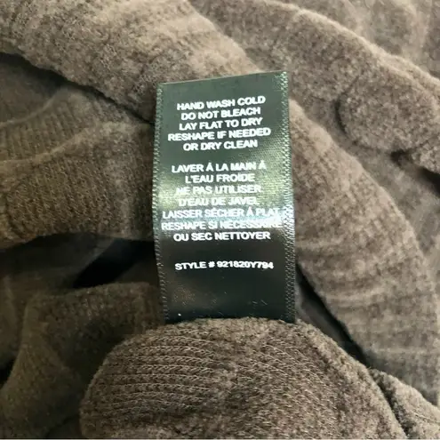 Rebecca Taylor NWT Velvet Textured Mini Dress Long Sleeve Chocolate Cocoa sz L