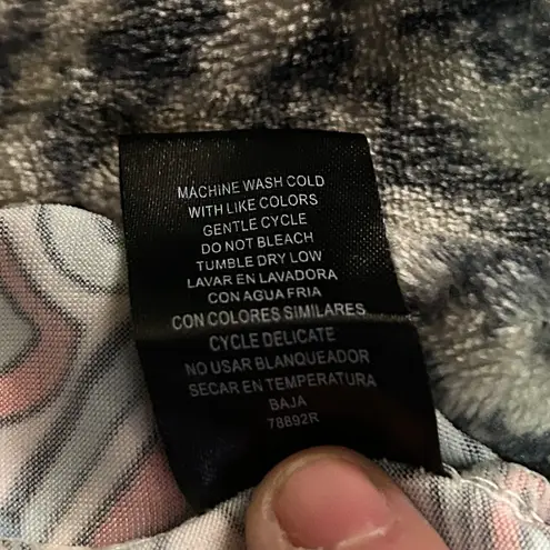 Trentset Originals Floral Print Racerback Maxi Dress Slit Skirt Size S Summer Blue