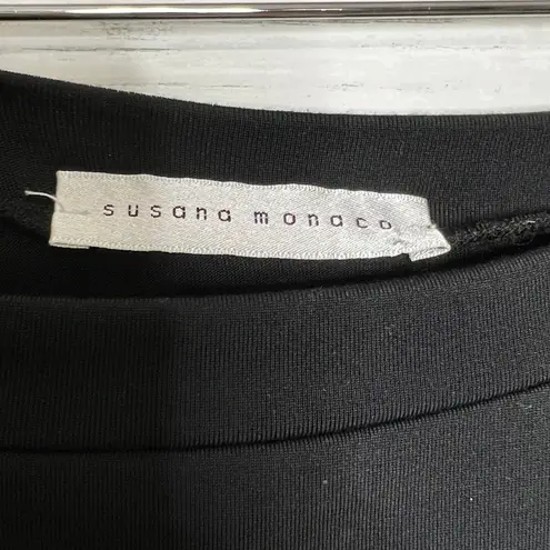 Susana Monaco Black A-line Maxi Skirt Size Medium