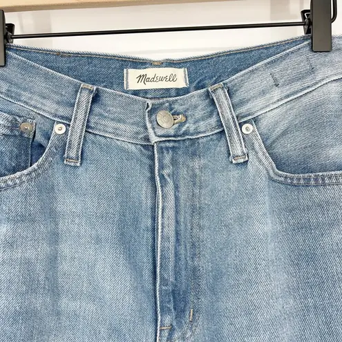 Madewell  The Momjean Gilford Wash Ripped Edition Straight Leg High Waist Jean 29