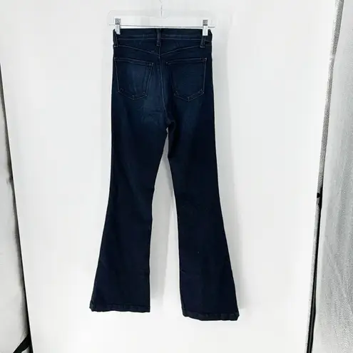 J Brand  Maria Flare Jeans Dark Wash high waisted work date night flattering
