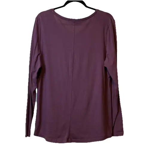 Duluth Long Tail Shirt Outdoors Maroon Long Sleeve Pullover Hiking Crew XL # Red