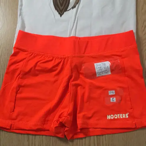 Hooters B46 #1 Girl Worn Uniform Tank & New Shorts Stretchy Size Medium