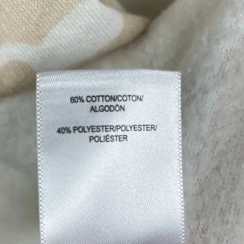 Lucky Brand  Tan Neutral‎ Camo Print Hooded Open Front Cardigan Sweater - Image 2