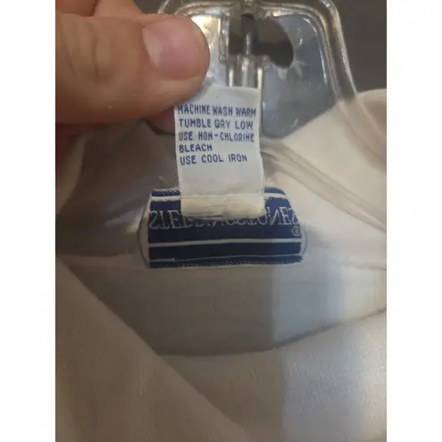 Steppingstone White Turtleneck Shirt, Women's Small Top, Long Sleeve, Vtg USA