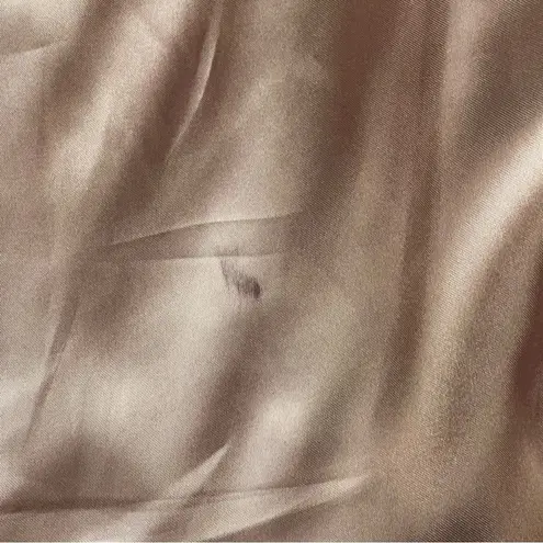 Blushe Vintage Quilted Leather Jacket Women’s Size 8 Bronze Gold Chic Zipper Brown