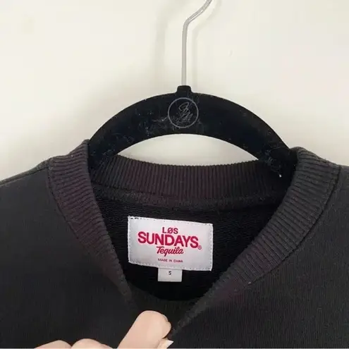 Los Sundays Tequila ‘Cocktail & Leisure Club’ Crewneck Sweatshirt Black Size S