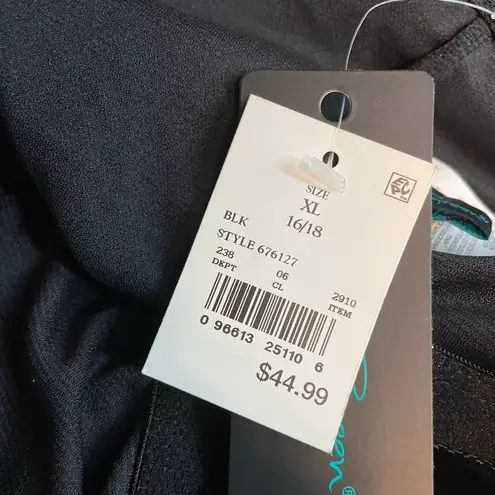 Aqua Green High-Neck Swim Romper with Pockets Swim Suit Shorts XL 16 18 New NWT