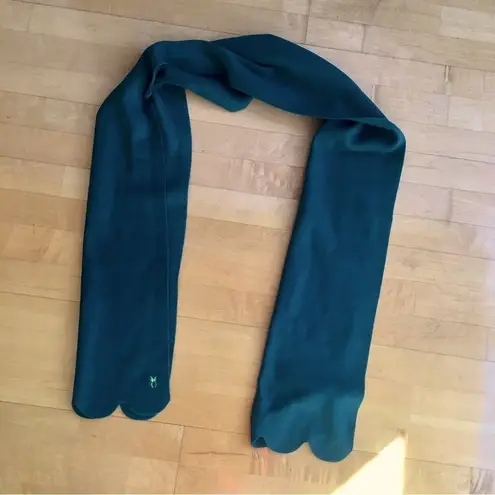 dudley stephens Fleece Scalloped Edge Scarf, Hunter Green