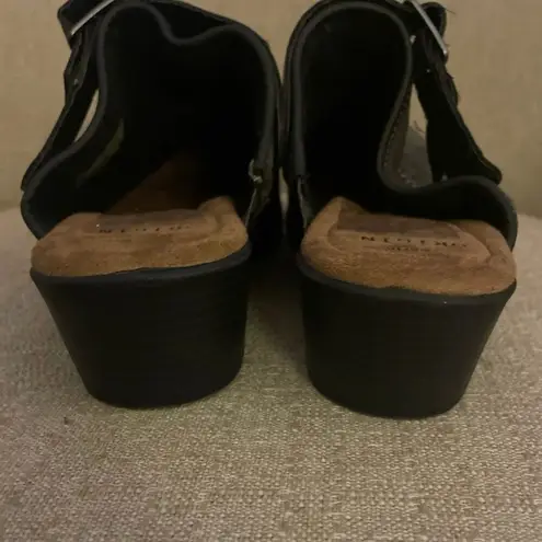 Earth Origins Cady Grey Green Suede Mule Slingbacks, S86