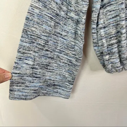 Aerie  Blue Brushed Knit Tie Waist Long Sleeve Top S