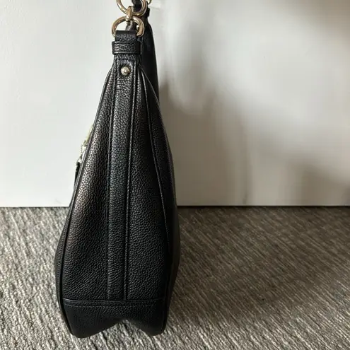 Coach  Black Leather Harley Hobo Bag