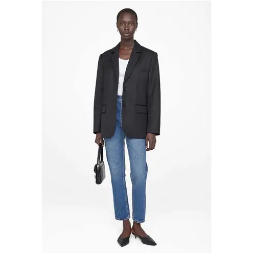 ANINE BING Classic Wool Blazer in Black S