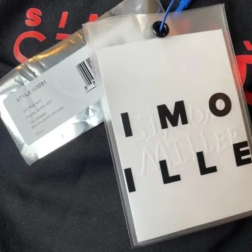 New! Simon Miller Ano Square Neck Bodysuit Black Size undefined