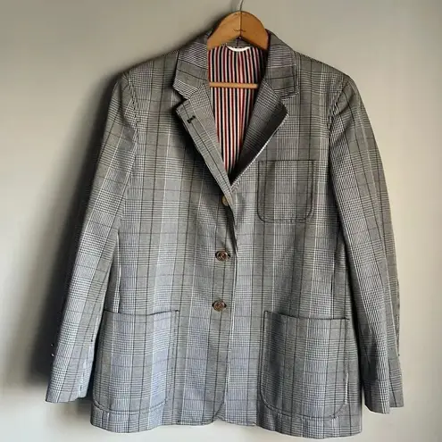 THOM BROWNE Prince of wales checked cotton