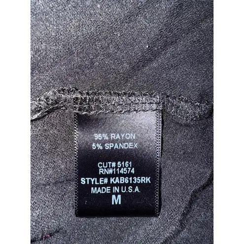 Pleione Black Women’s Ruffle Asymmetric Long Skirt Sz M