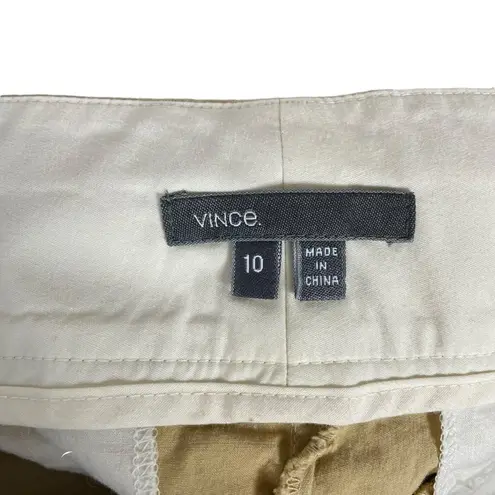 Vince  Women’s Tailored Chino Shorts in Khaki Size 10