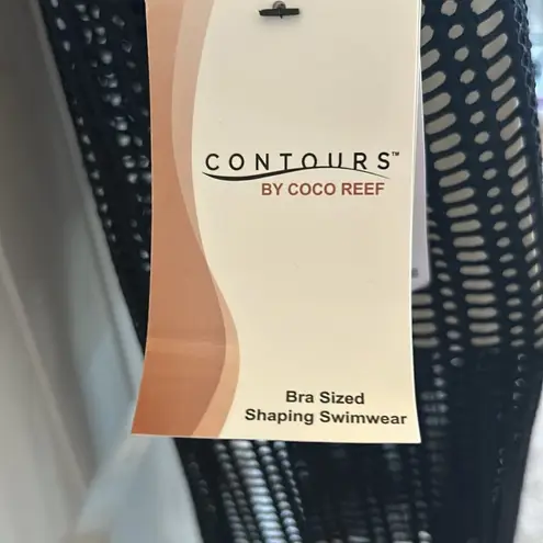 Coco reef NWT Women's Contours Spectra Midi Button Swim Top Cover-Up